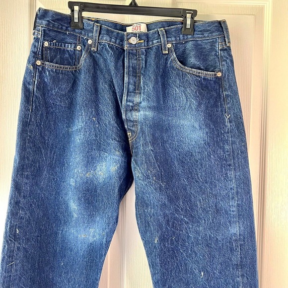 Vtg Levis 501 XX Jeans Mens 40x30 Blue Button Fly Straight Leg Medium Wash Denim - Picture 2 of 14